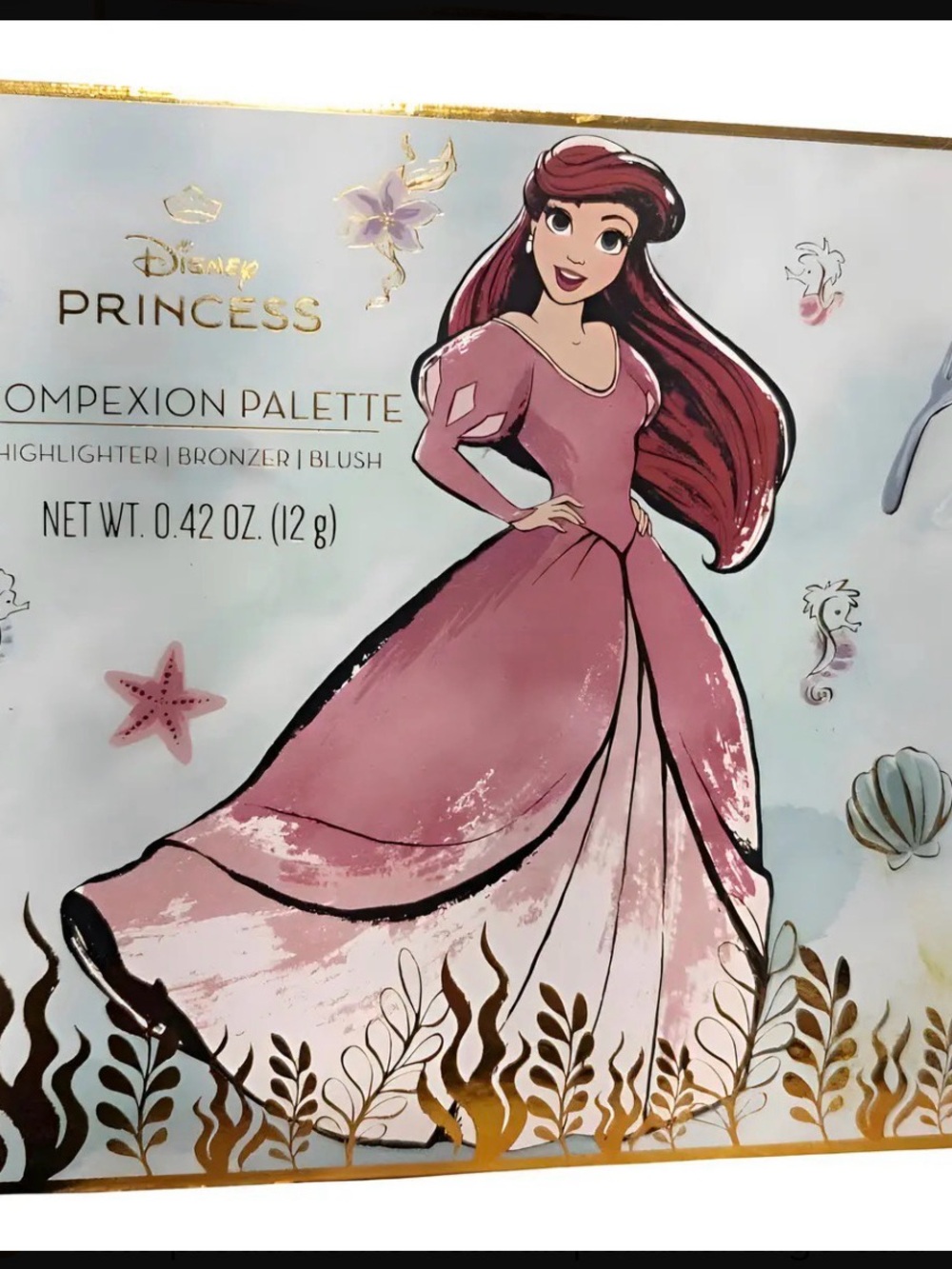 Disney Princess ARIEL Complexion Palette - Bronzer/Highlighter/Blush - 6 Shades